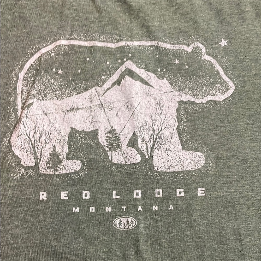Gildan Green Short Sleeve Tee - Picture 2 of 5